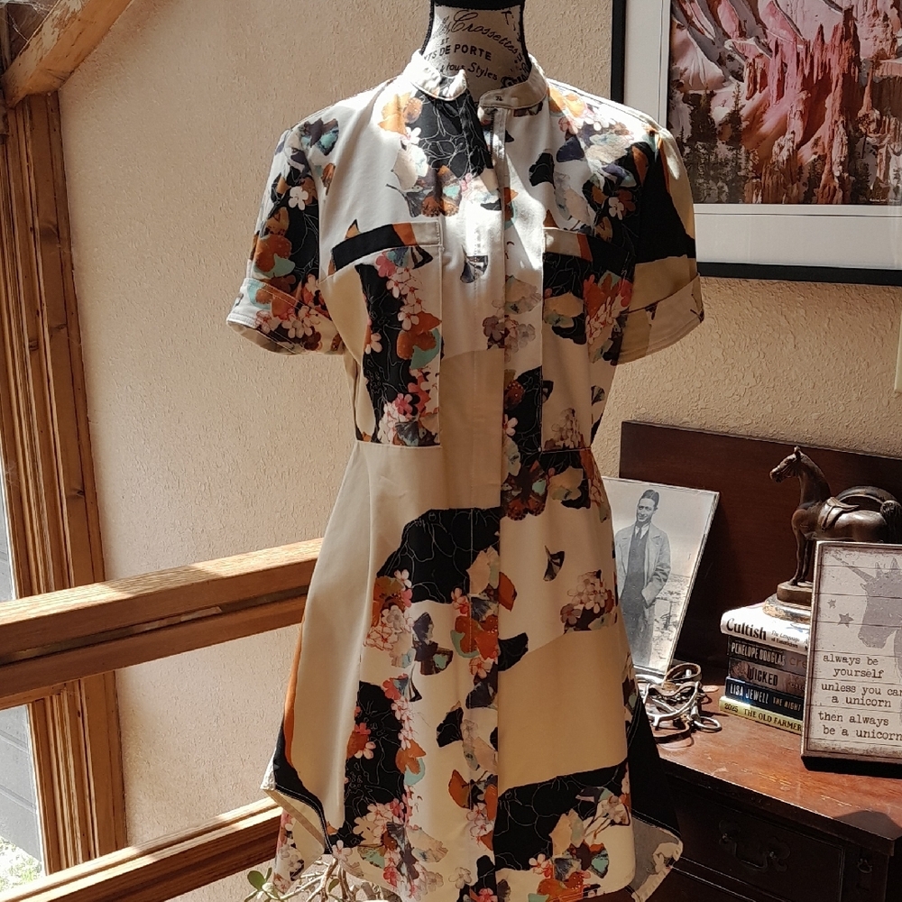 Floral Short Sleeve Dress